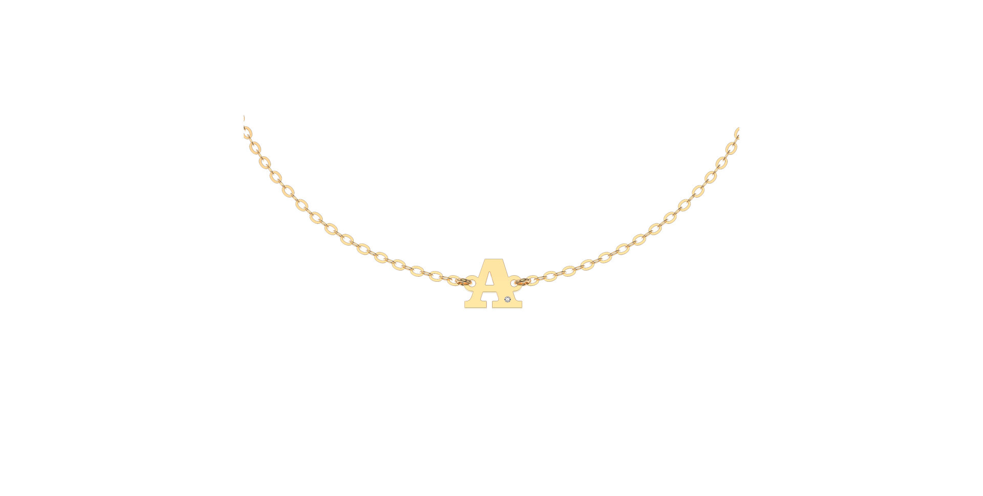 Náramok s diamantom Classic Big A