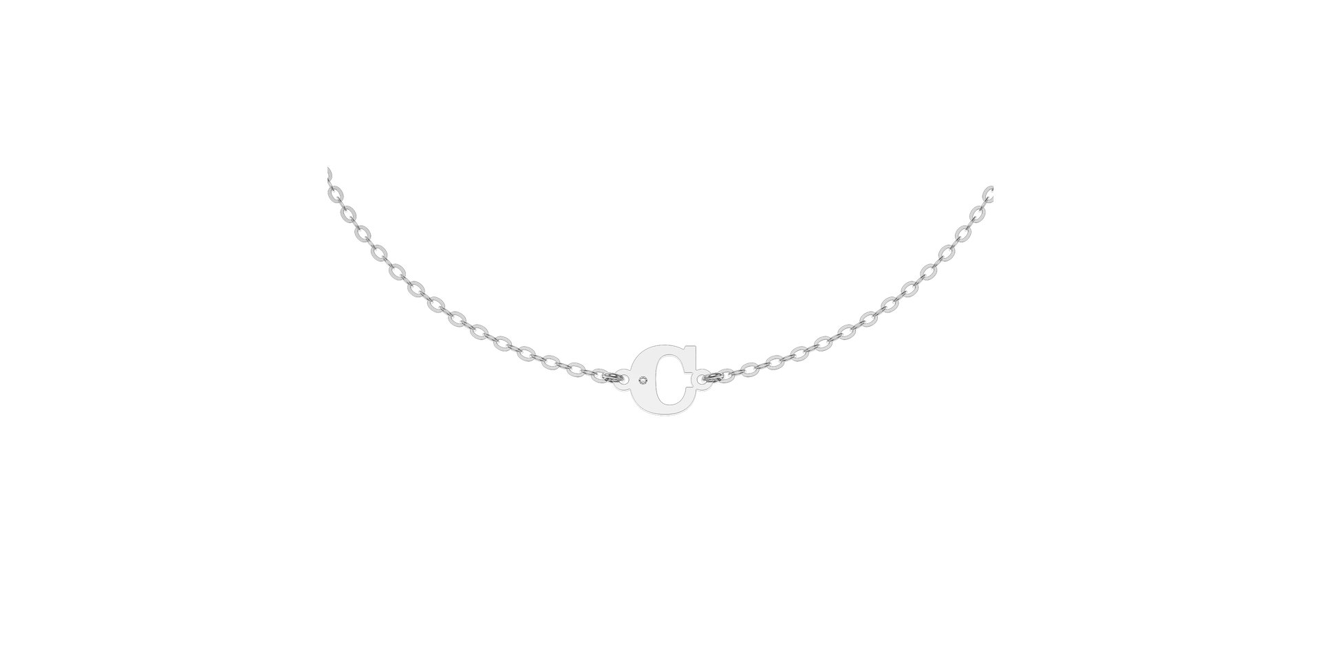 Náramok s diamantom Classic Big C