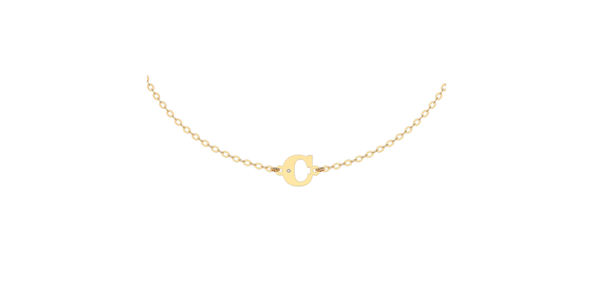 Náramok s diamantom Classic Big C