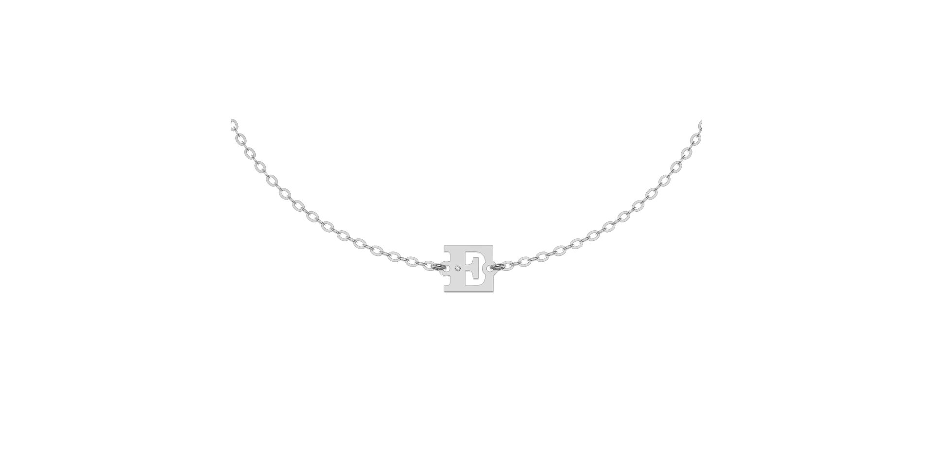 Náramok s diamantom Classic Big E