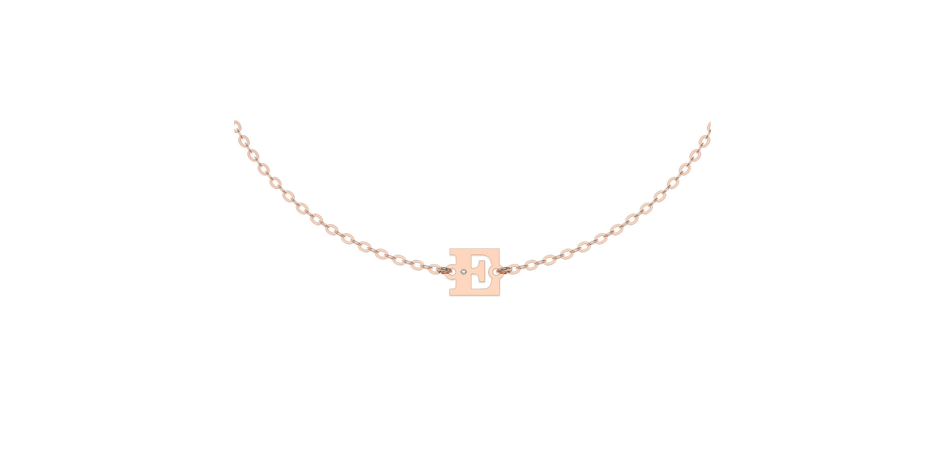 Náramok s diamantom Classic Big E