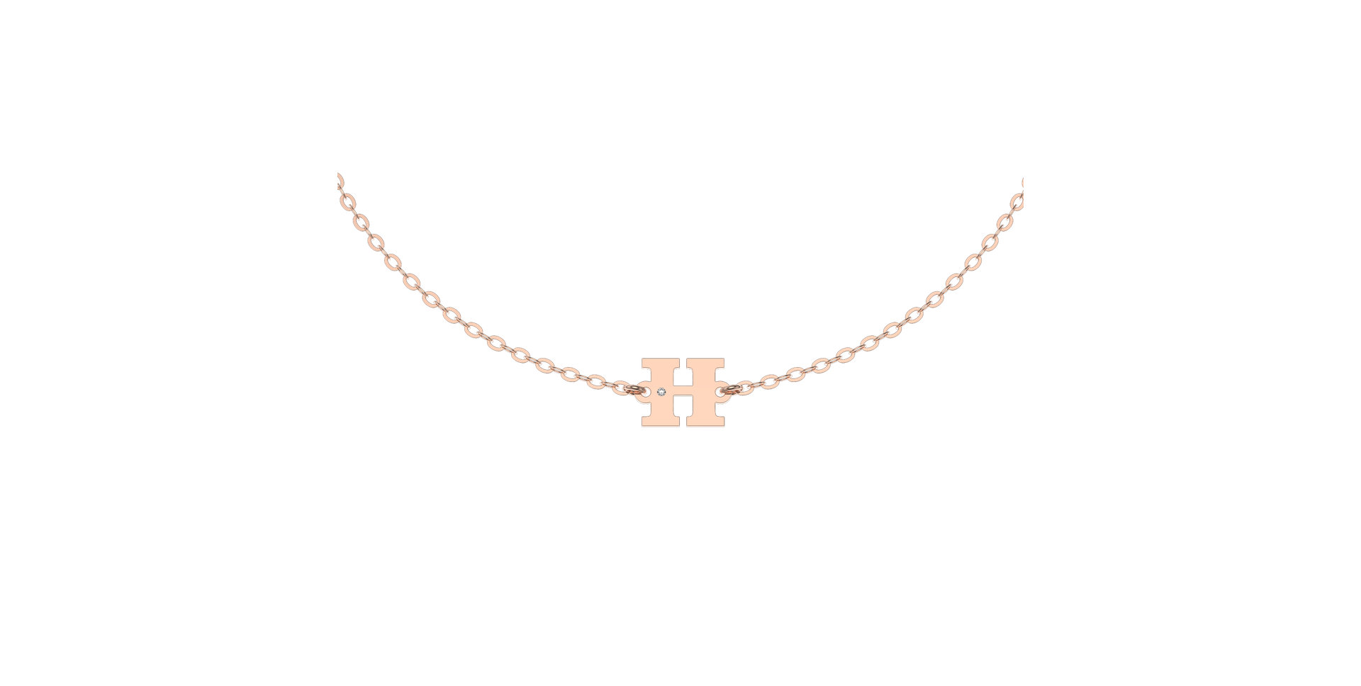 Náramok s diamantom Classic Big H