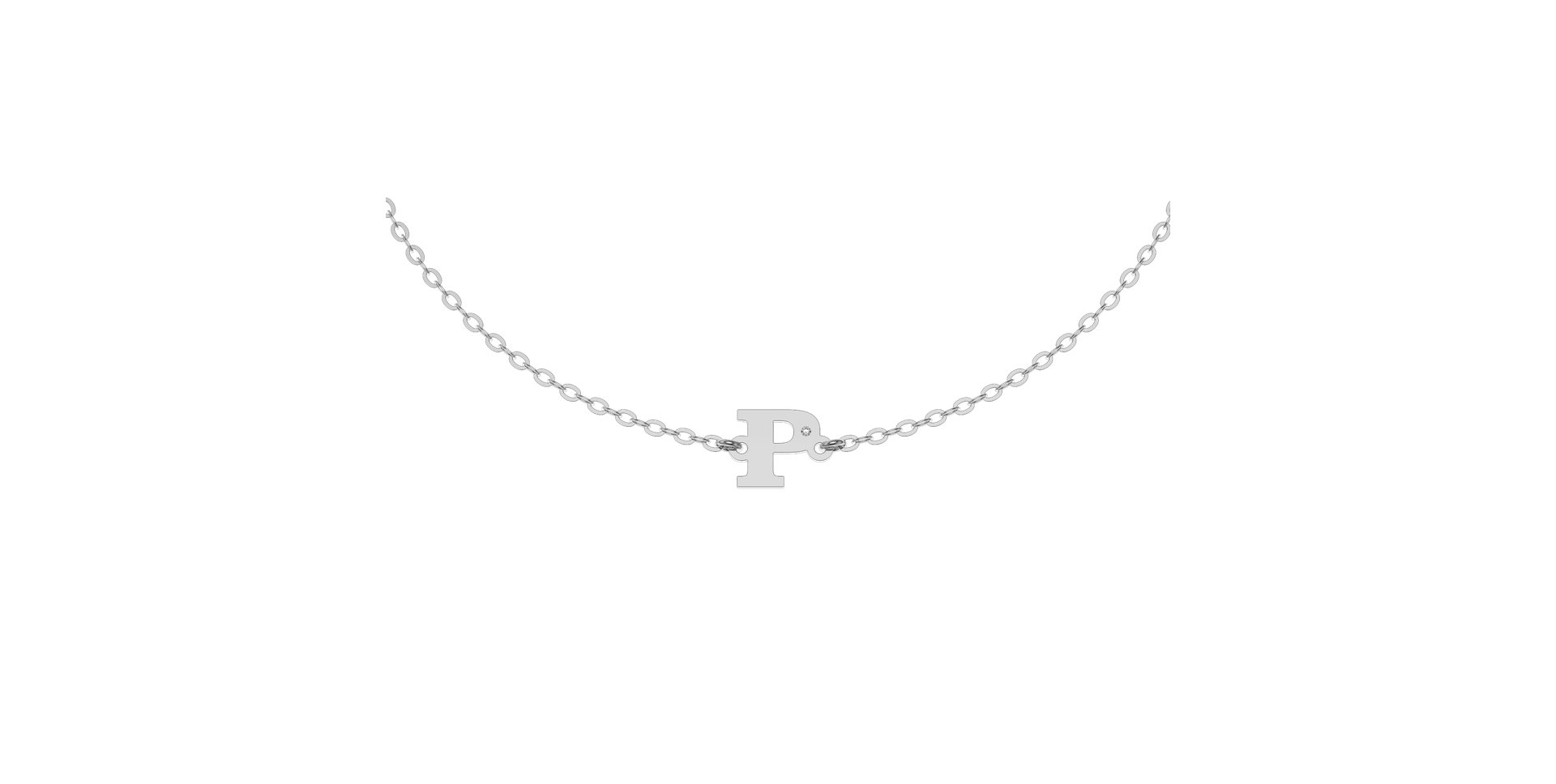 Náramok s diamantom Classic Big P