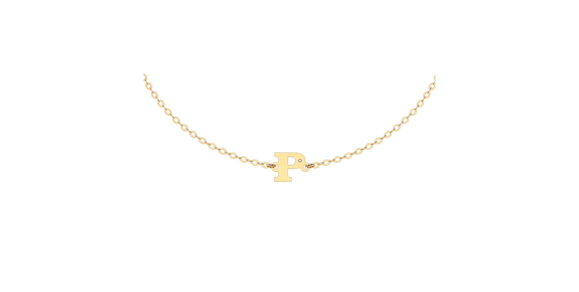 Náramok s diamantom Classic Big P