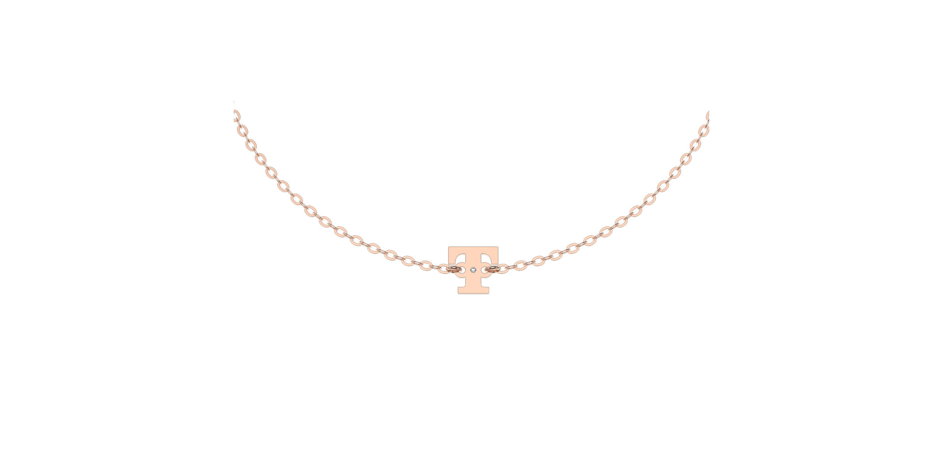 Náramok s diamantom Classic Big T