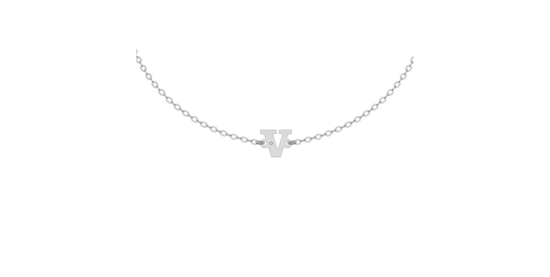 Náramok s diamantom Classic Big V