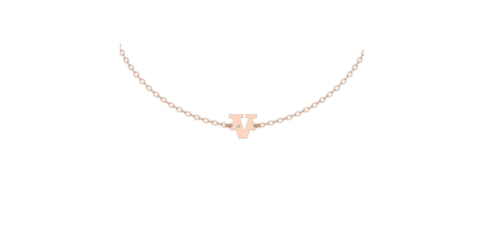 Náramok s diamantom Classic Big V