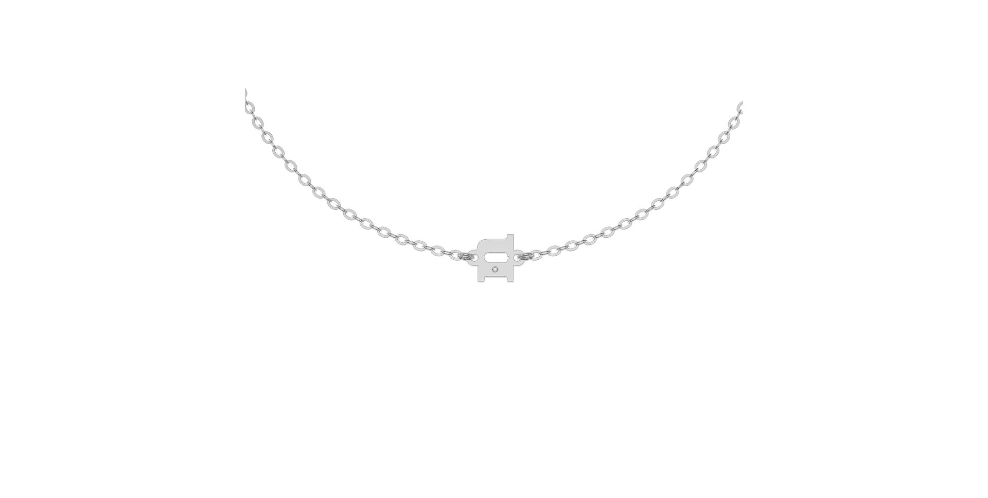 Náramok s diamantom Classic Little N