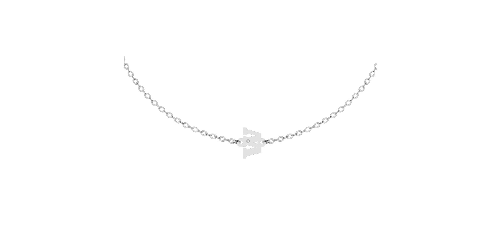 Náramok s diamantom Classic Little W