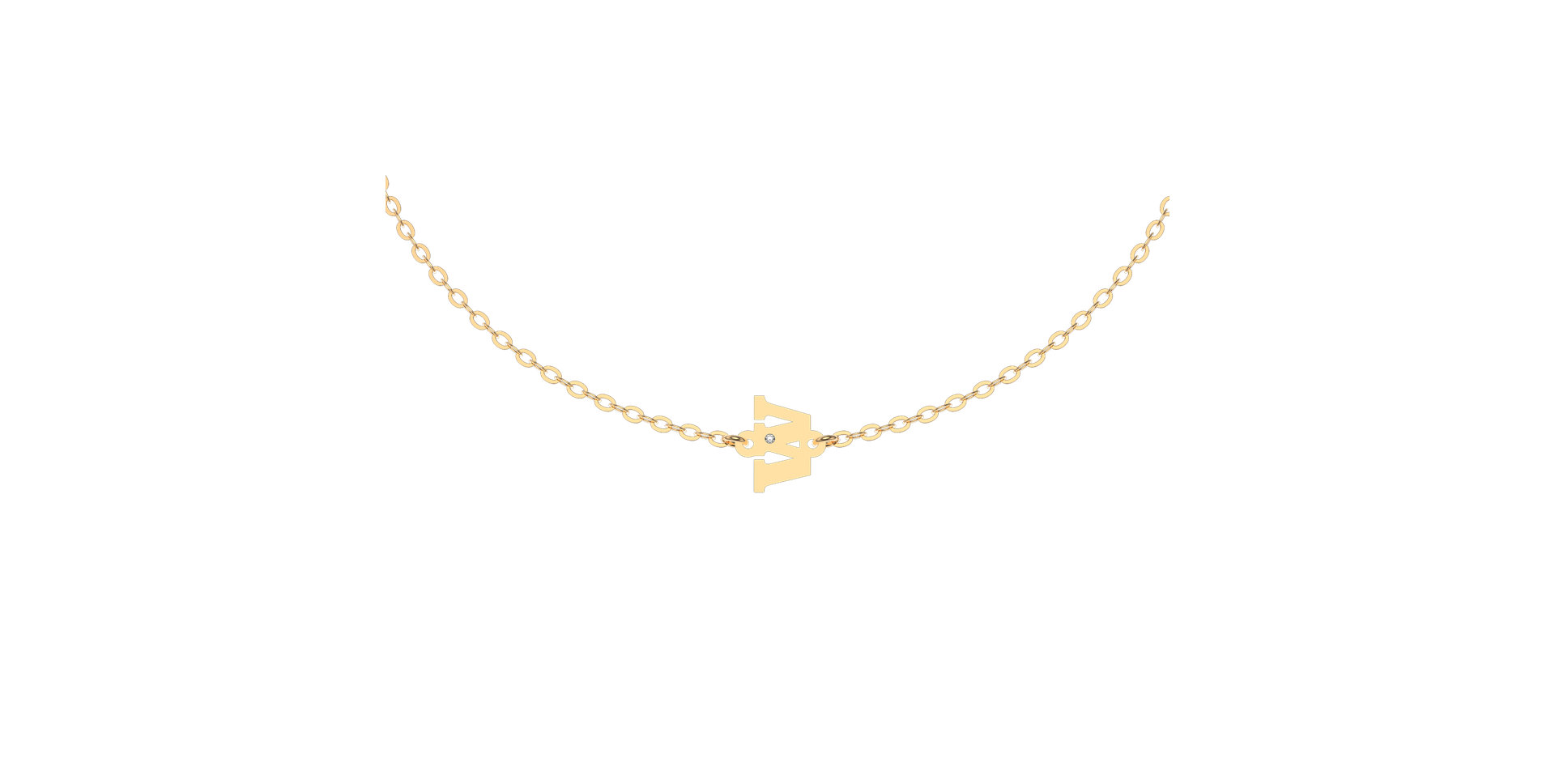 Náramok s diamantom Classic Little W