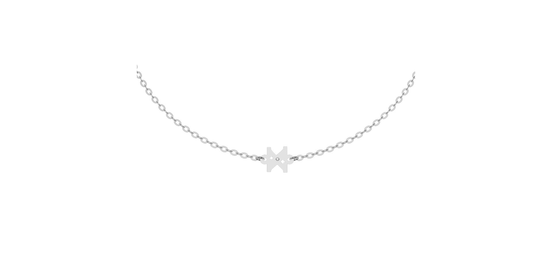 Náramok s diamantom Classic Little X