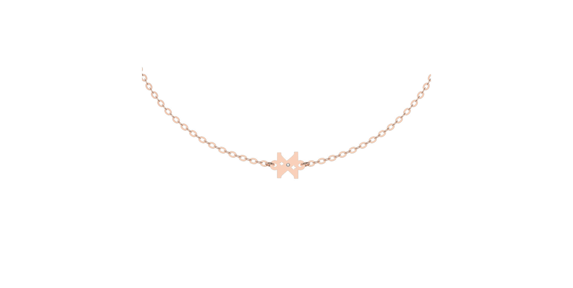 Náramok s diamantom Classic Little X