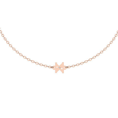 Náramok s diamantom Classic Little X
