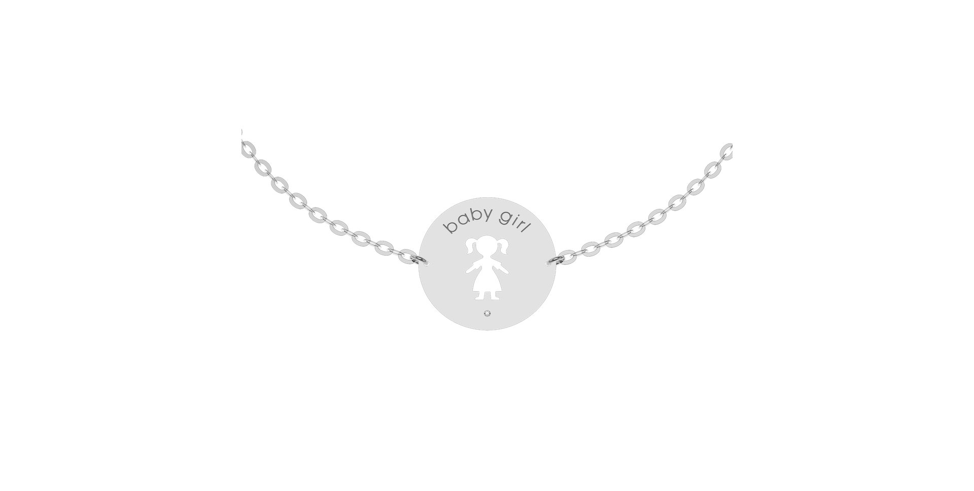 Náramok s diamantom Baby Girl