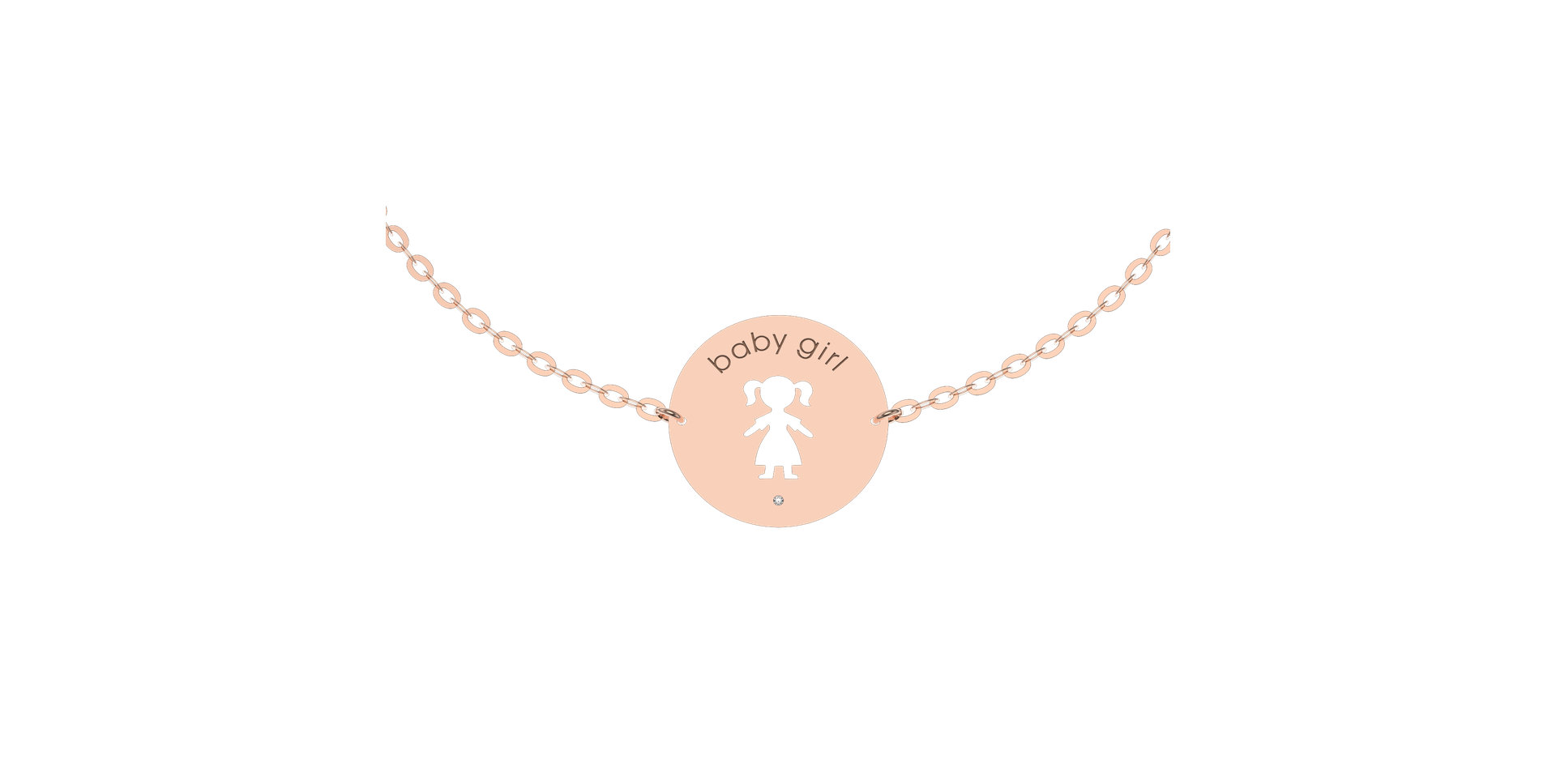 Náramok s diamantom Baby Girl