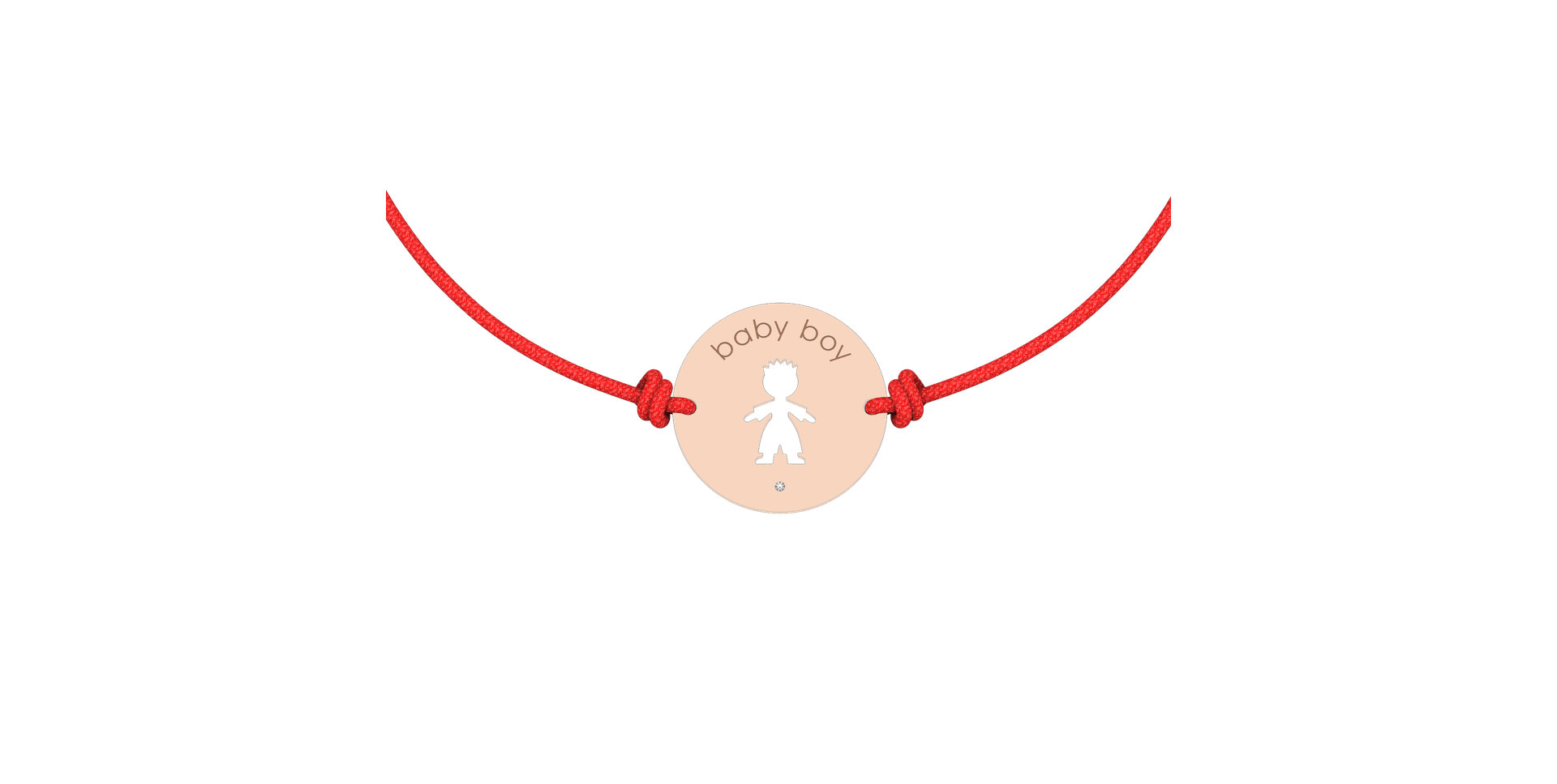 Náramok s diamantom Baby Boy