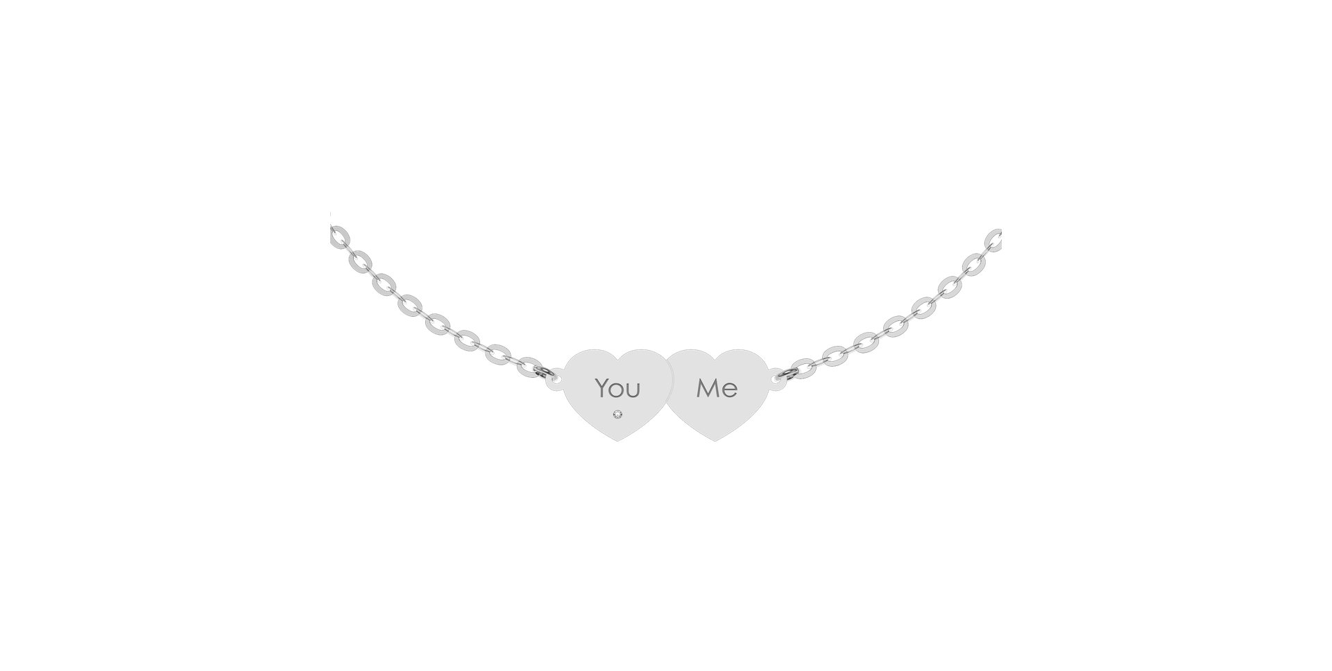 Náramok s diamantom You & Me