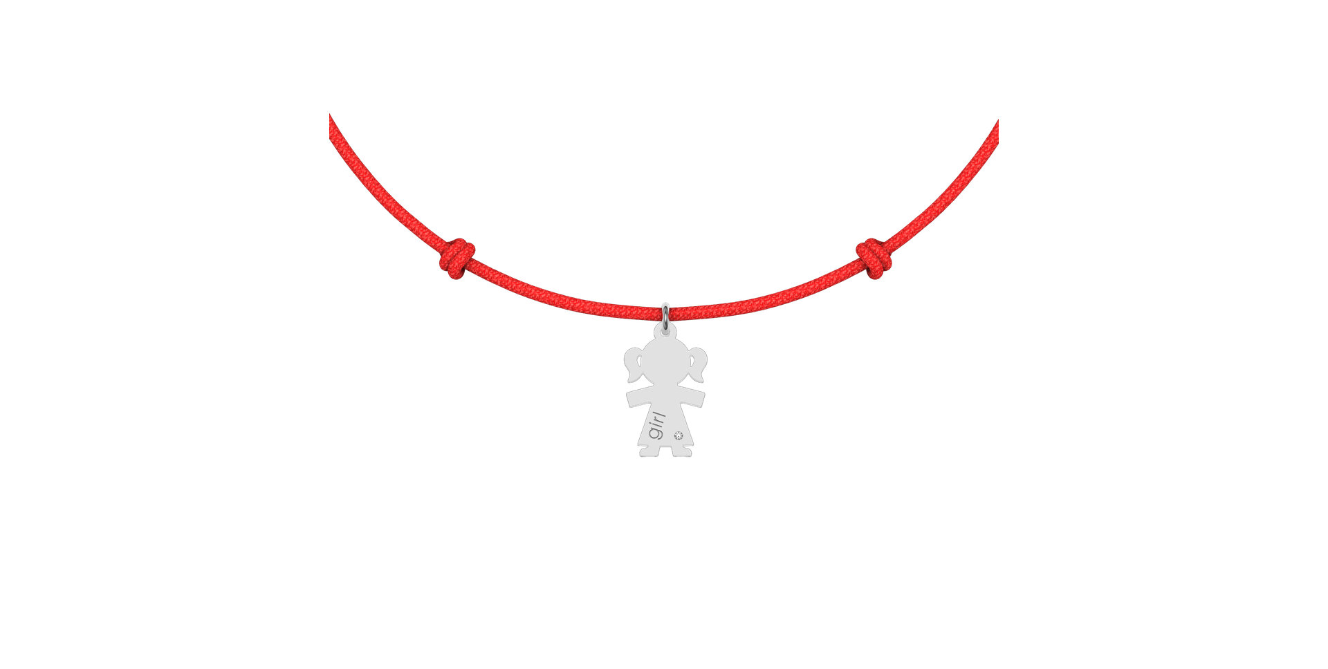 Diamantový náramok so šnúrkou Girl