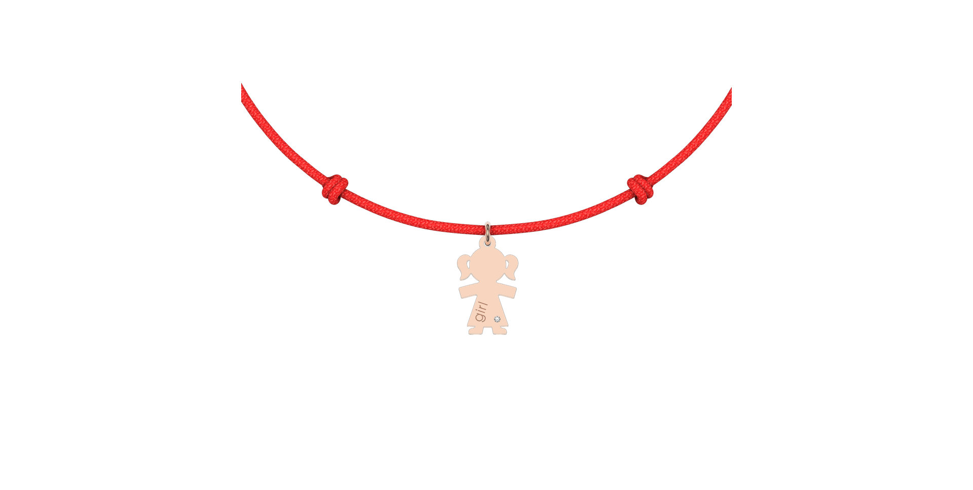 Diamantový náramok so šnúrkou Girl