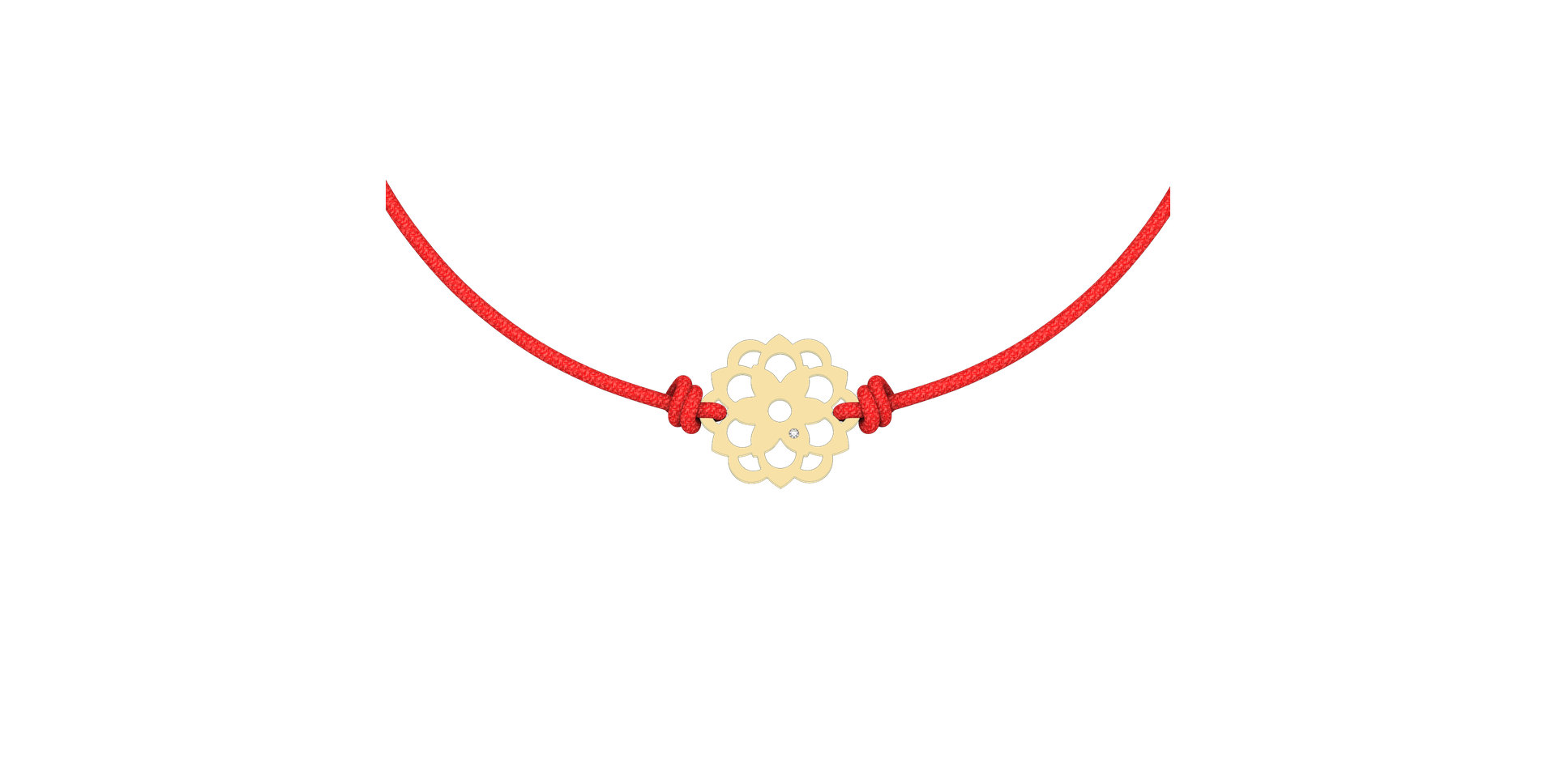 Diamantový náramok so šnúrkou Blossom