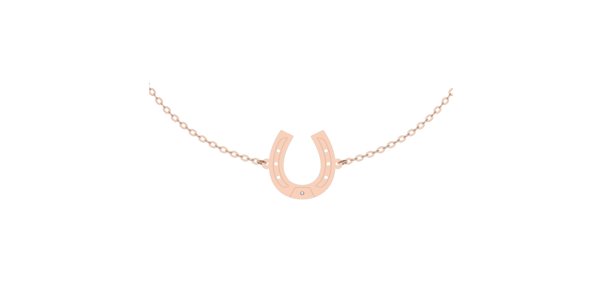 Náramok s diamantom Horseshoe