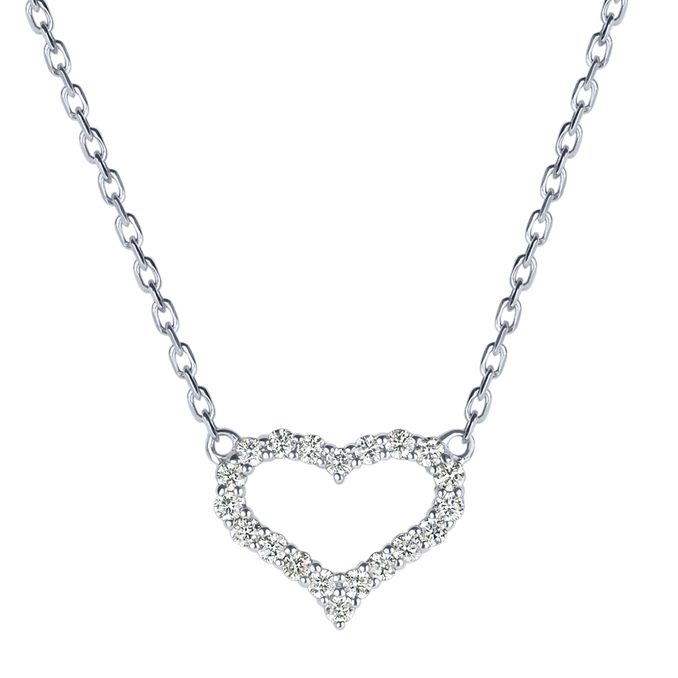 Náhrdelník s diamantmi Sparkling Heart