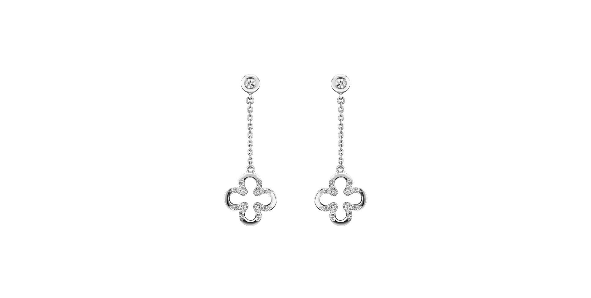 Náušnice s diamantmi Great Pleasure