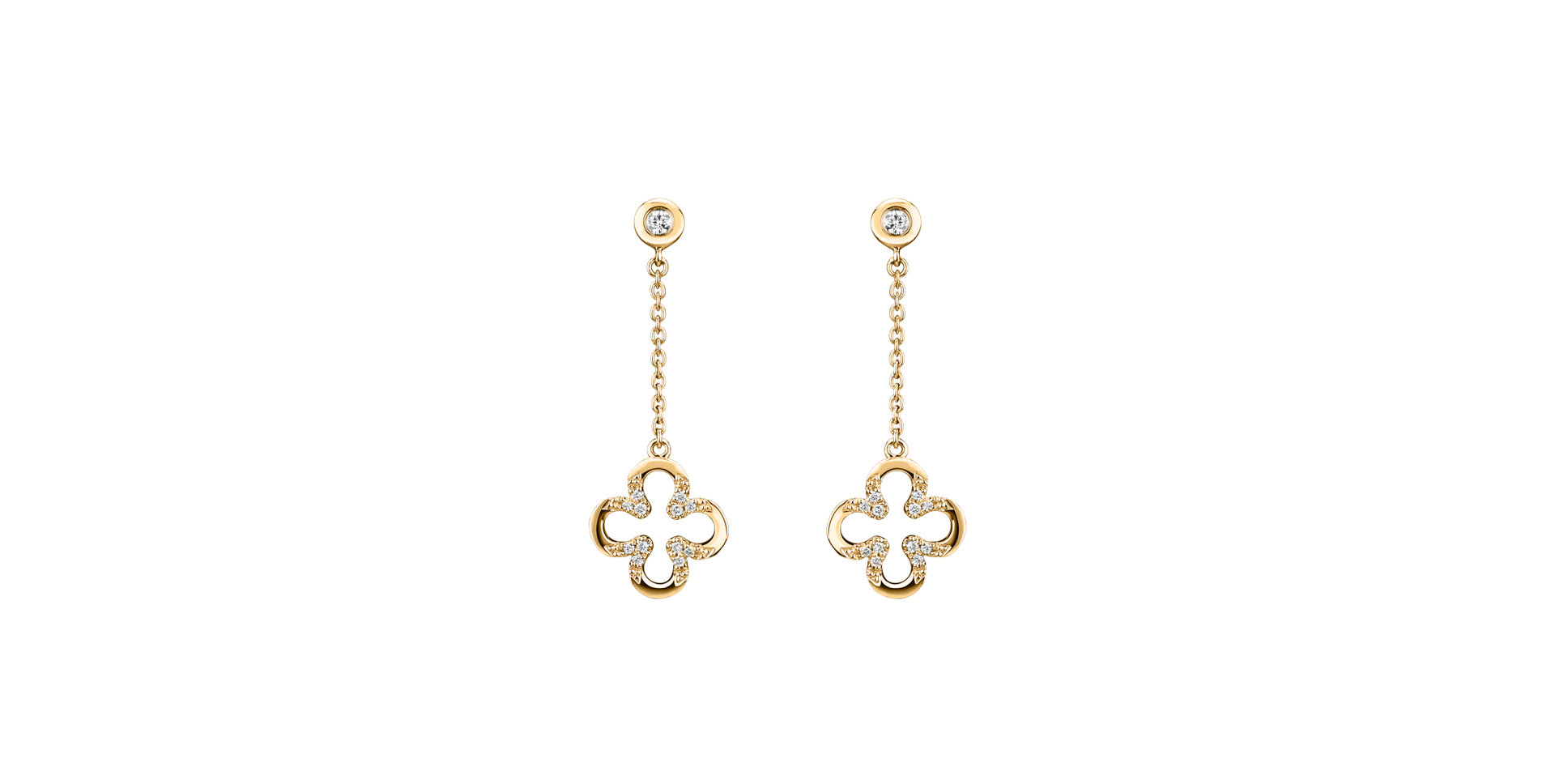 Náušnice s diamantmi Great Pleasure