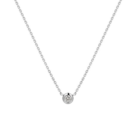 Náhrdelník s diamantom Sparkling Drop