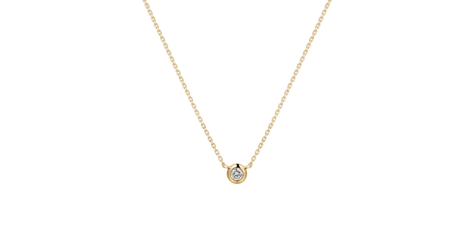 Náhrdelník s diamantom Sparkling Drop