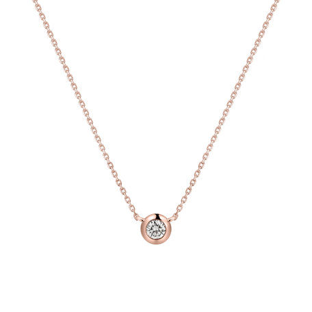 Náhrdelník s diamantom Sparkling Drop