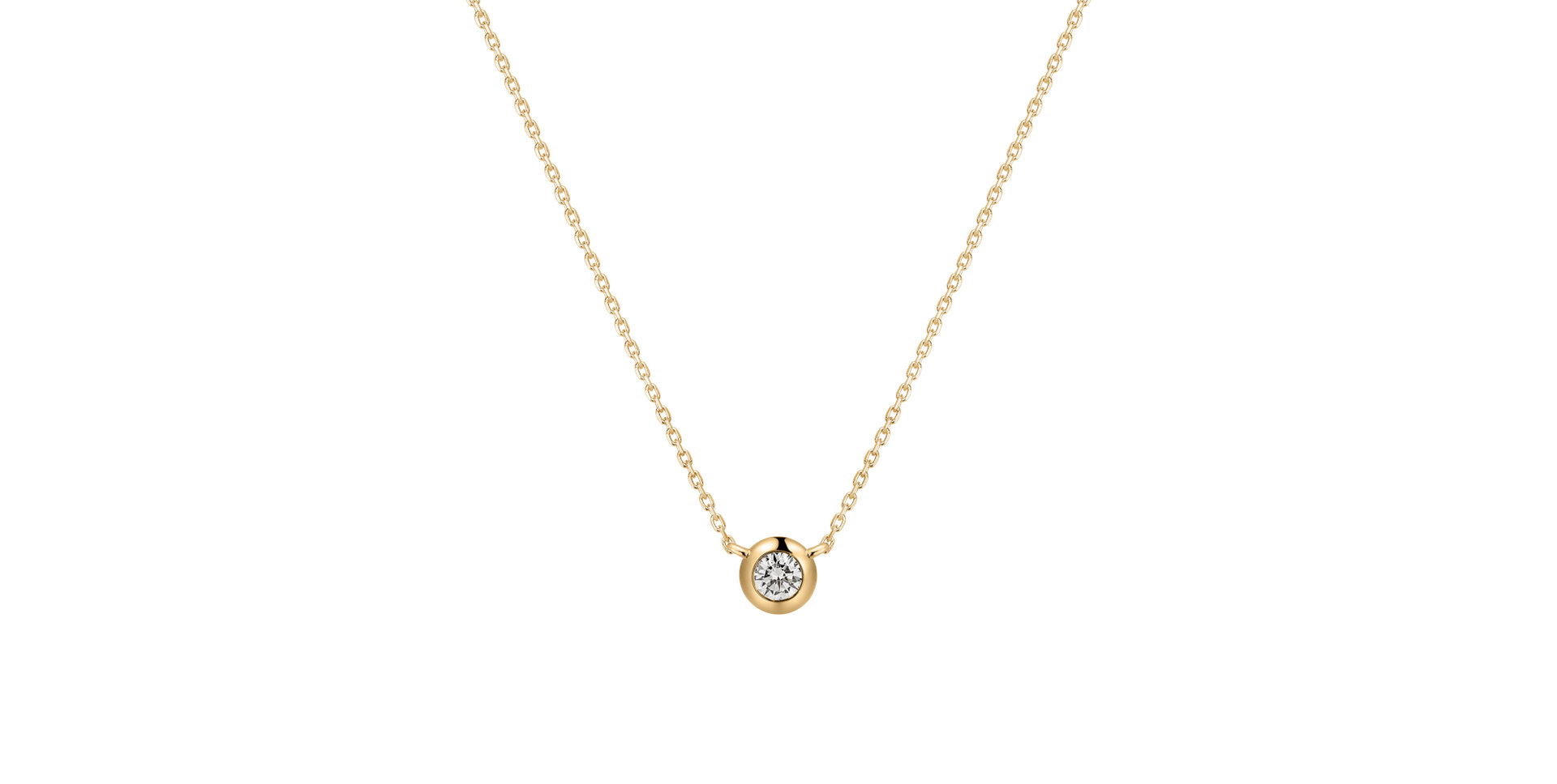 Náhrdelník s diamantom Sparkling Drop