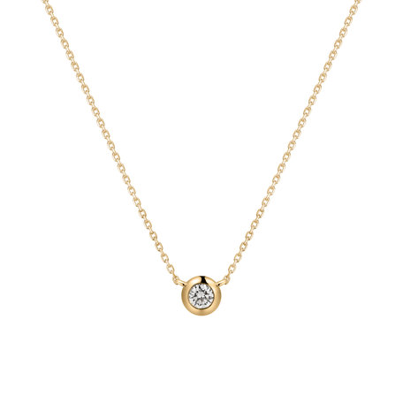Náhrdelník s diamantom Sparkling Drop