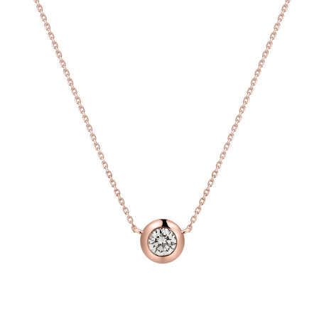 Náhrdelník s diamantom Sparkling Drop