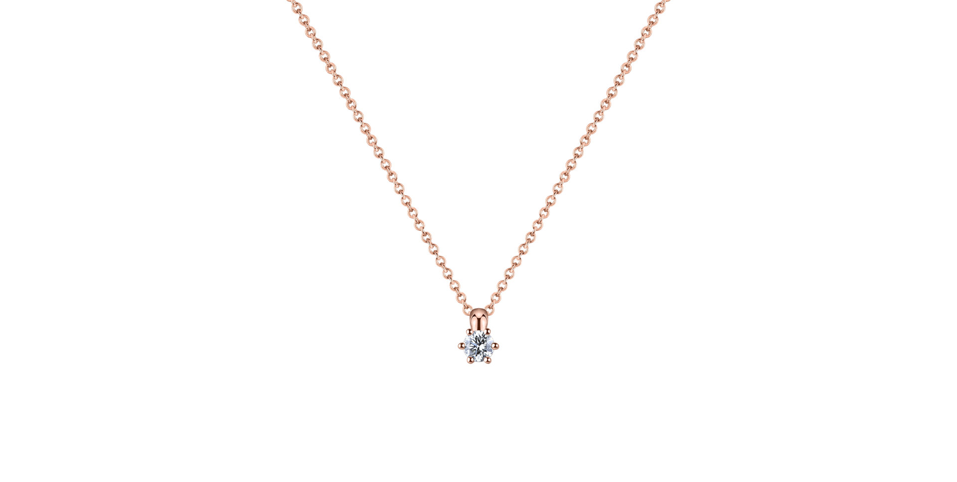 Náhrdelník s diamantom Eternal Shine