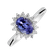 Prsteň s diamantmi a tanzanitom Princess2
