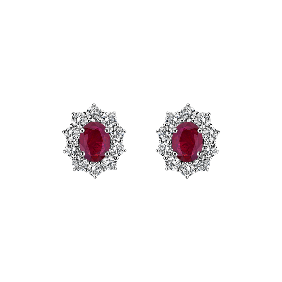 Prsteň s rubínom a diamantmi Princess