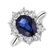Prsteň s diamantmi a zafírom Princess2