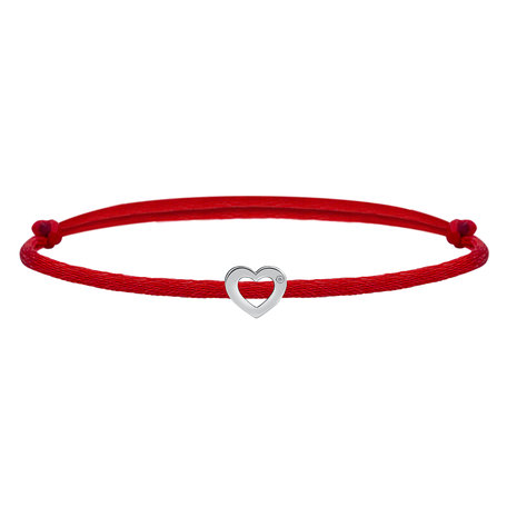 Diamantový náramok so šnúrkou Bold Heart