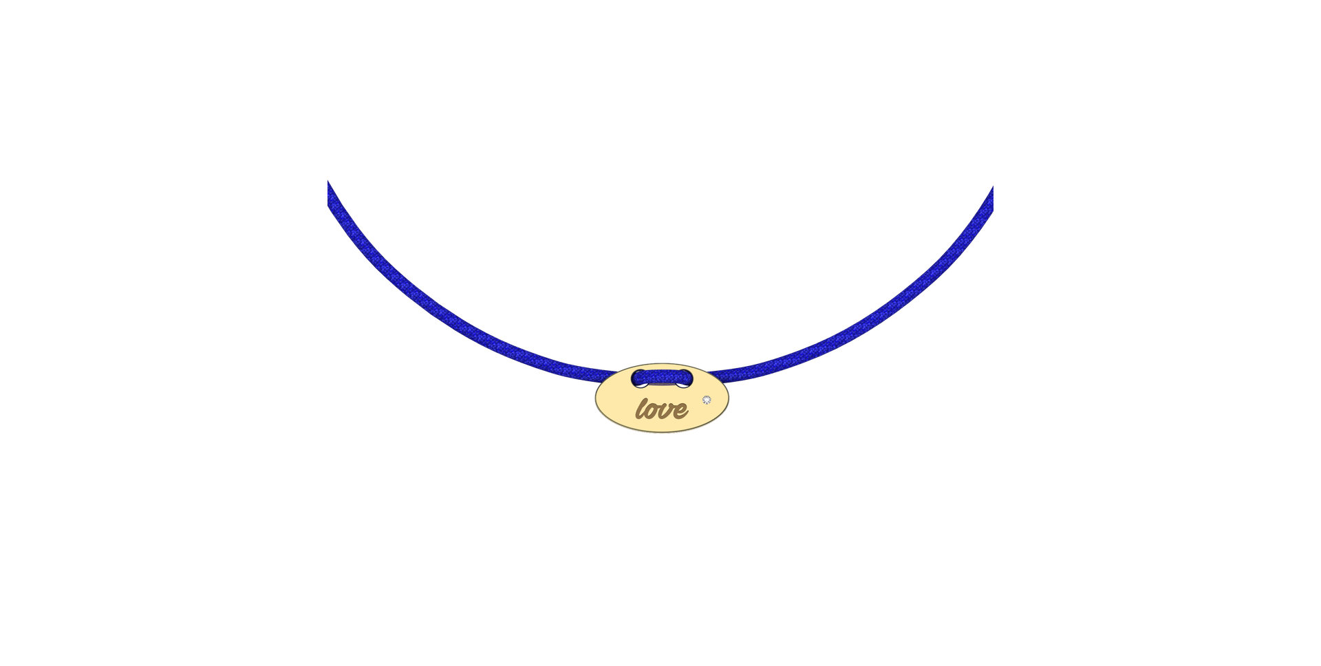 Diamantový náramok so šnúrkou Mini Stamp