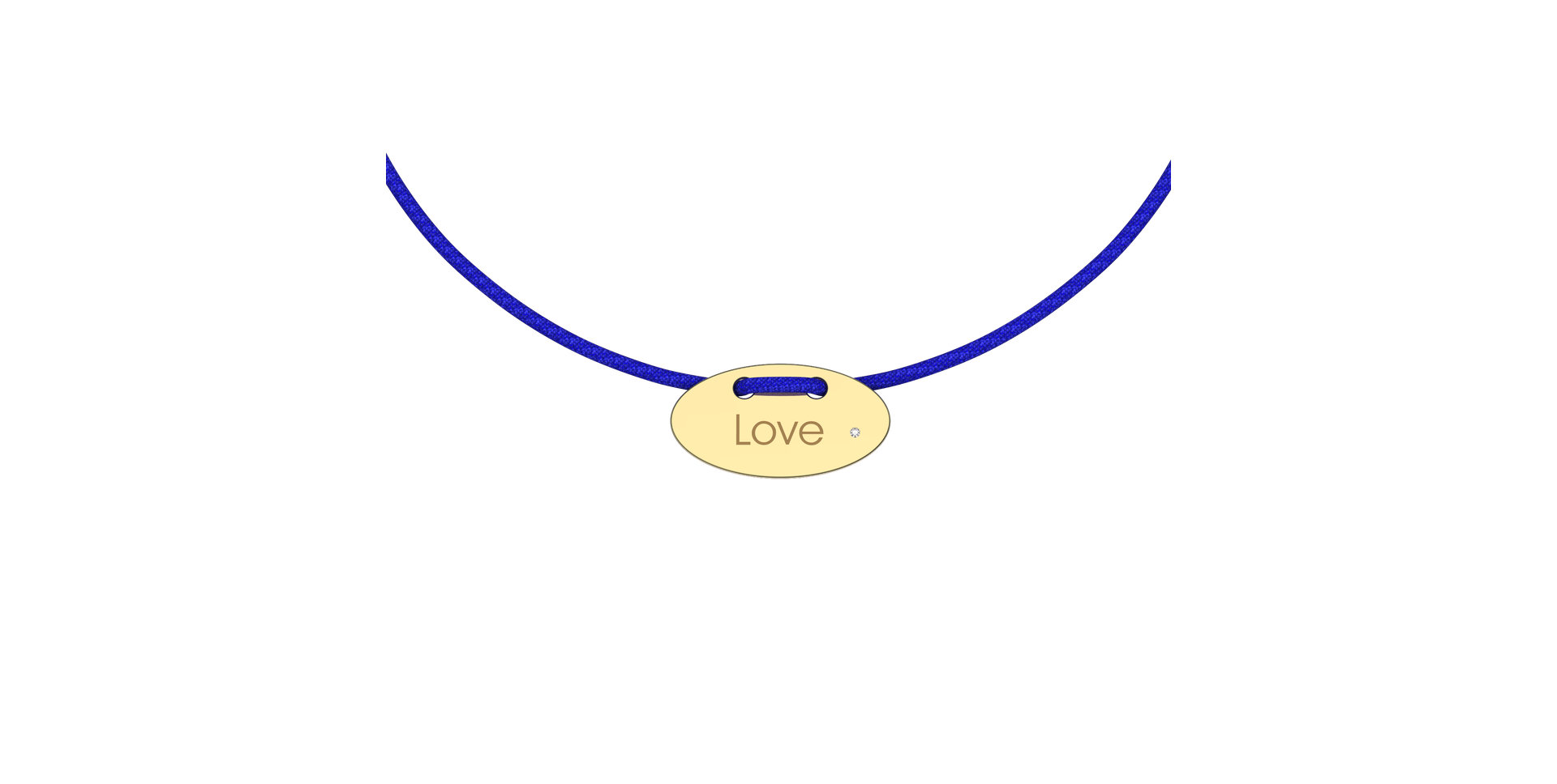 Diamantový náramok so šnúrkou Stamp