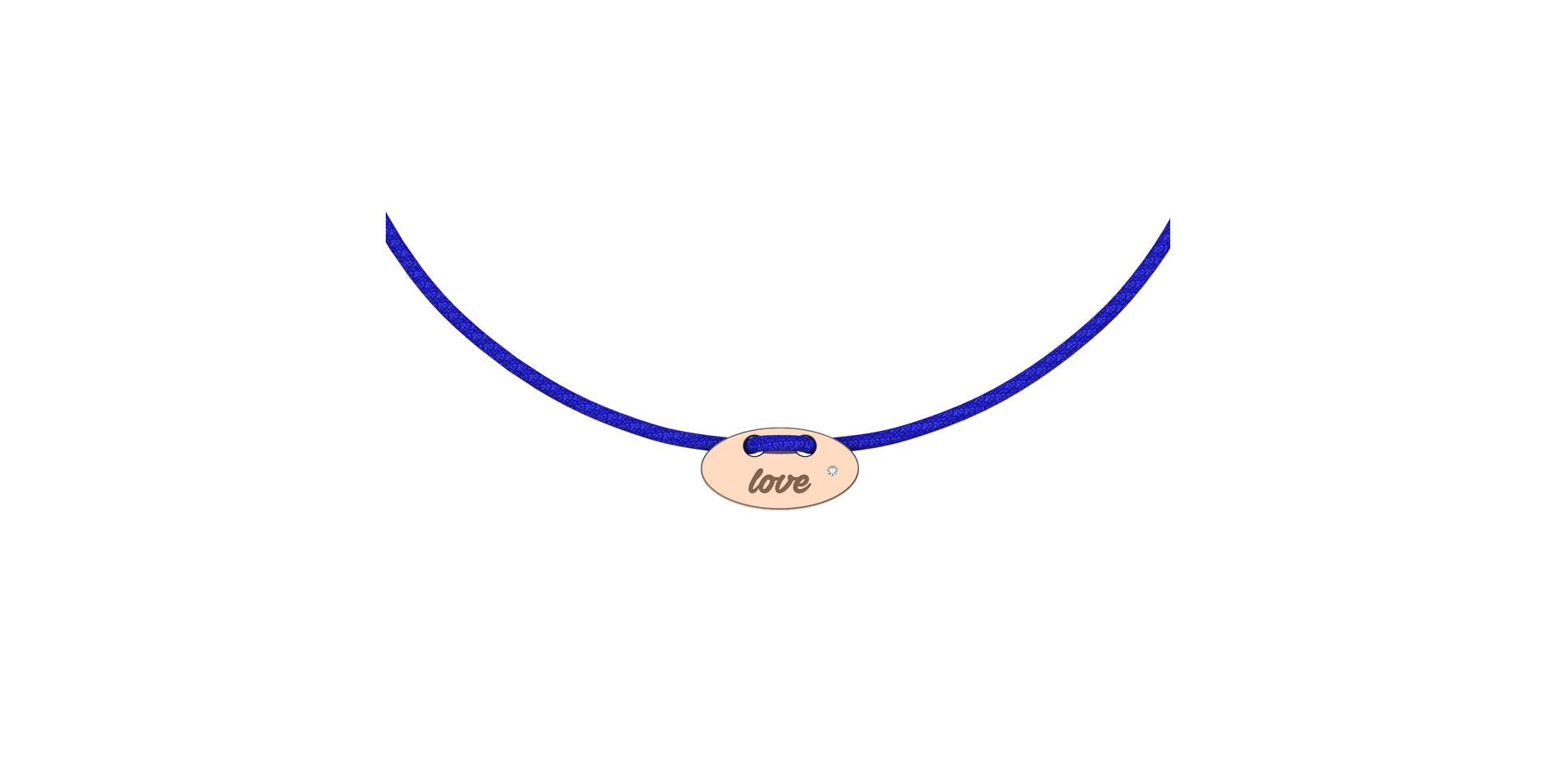 Diamantový náramok so šnúrkou Mini Stamp