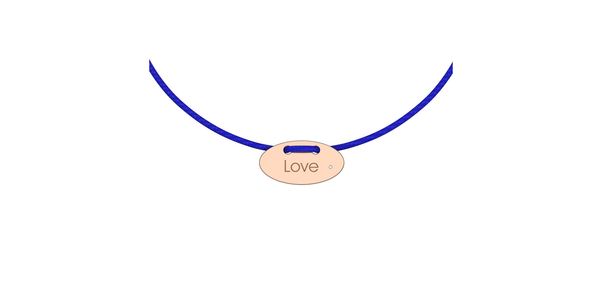 Diamantový náramok so šnúrkou Stamp