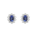 Náušnice s diamantmi a tanzanitom Princess2