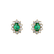 Náušnice s diamantmi a smaragdom Princess2