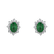 Náušnice s diamantmi a smaragdom Princess2