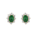 Náušnice s diamantmi a smaragdom Princess2
