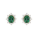 Náušnice so smaragdom a diamantmi Princess2