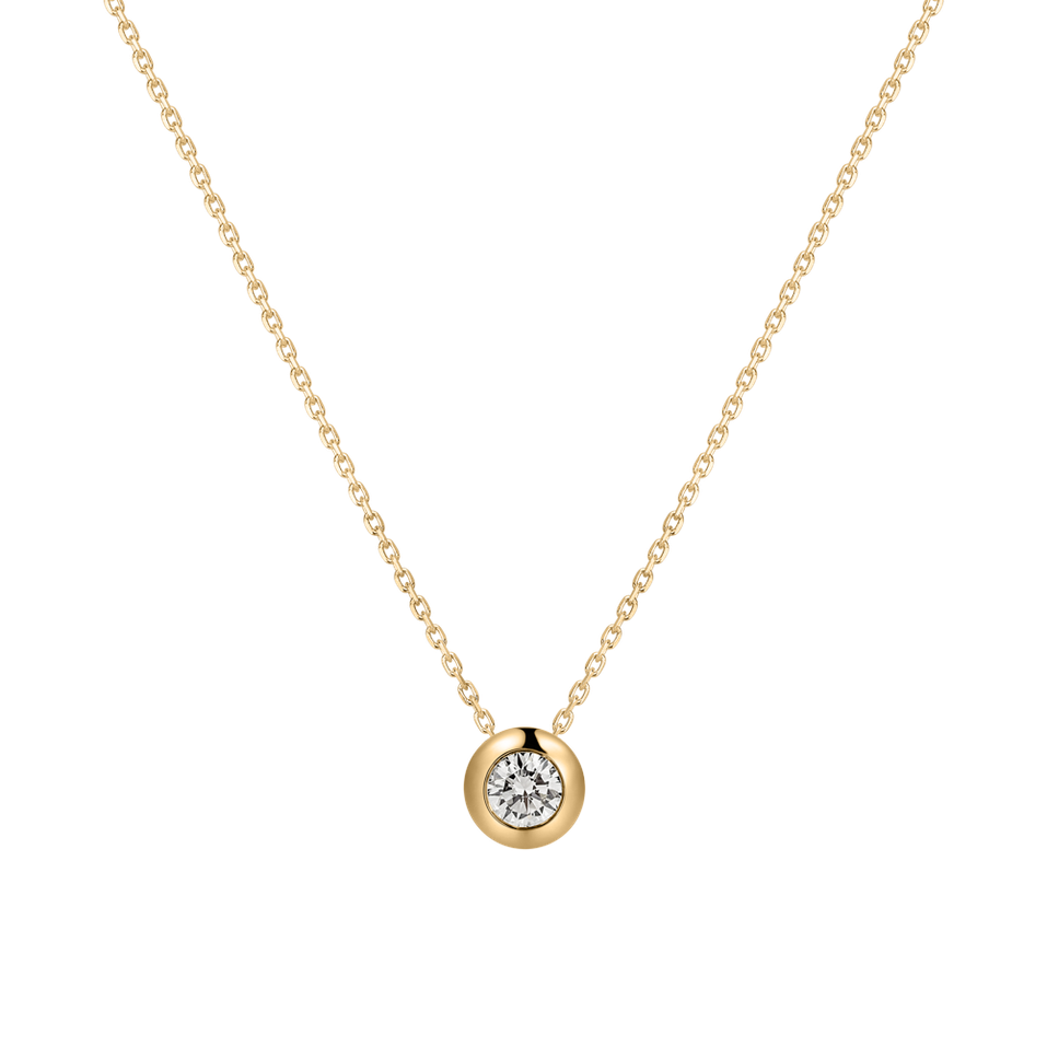 Náhrdelník s diamantom Sparkling Dot