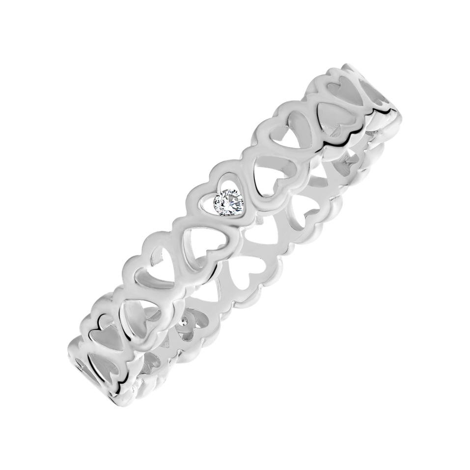 Prsteň s diamantom Love Contour